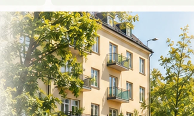 Ljust bostadshus i Stockholm